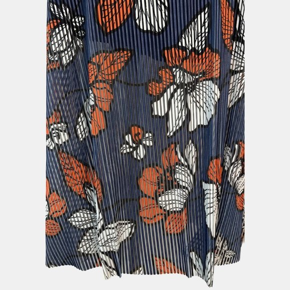 Peak Performance Nimatha Midi Skirt Medium Pleated Floral Lightweight Lined - Picture 5 of 11